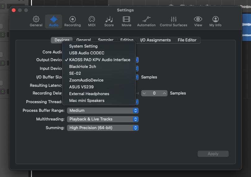 In Logic Pro